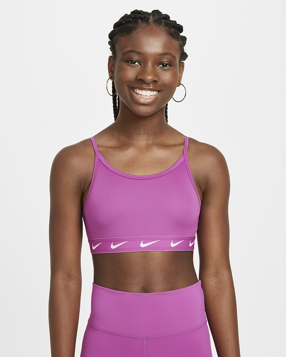 Nike One Girls Sports Bra. Nike AT